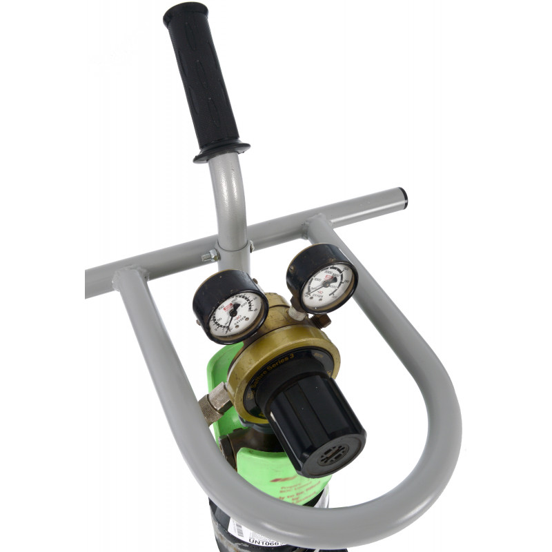 BG Racing Single Air/Gas Bottle Trolley Powder Coated